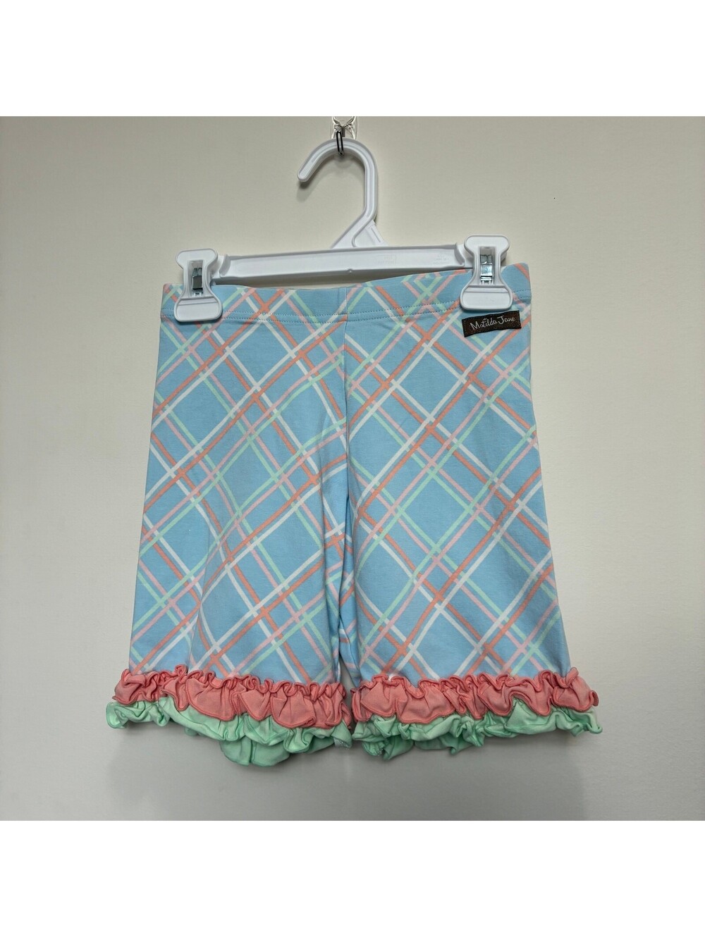 Matilda Jane Plaid Ruffle Shorts – Girls Size 12 – Boutique Double Ruffle Hem